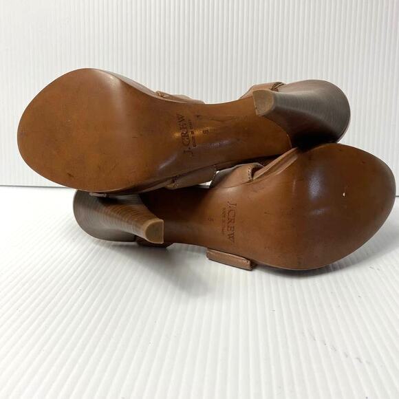 COPY - Women's J. Crew Menara High Heel Strappy Sandals Taupe Brown High Heels … - Picture 8 of 11